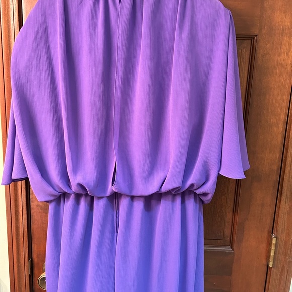 VTG Amazing 80s Lavender Pantsuit with Bling accents. By Nightworks Size 26w. - Picture 7 of 12